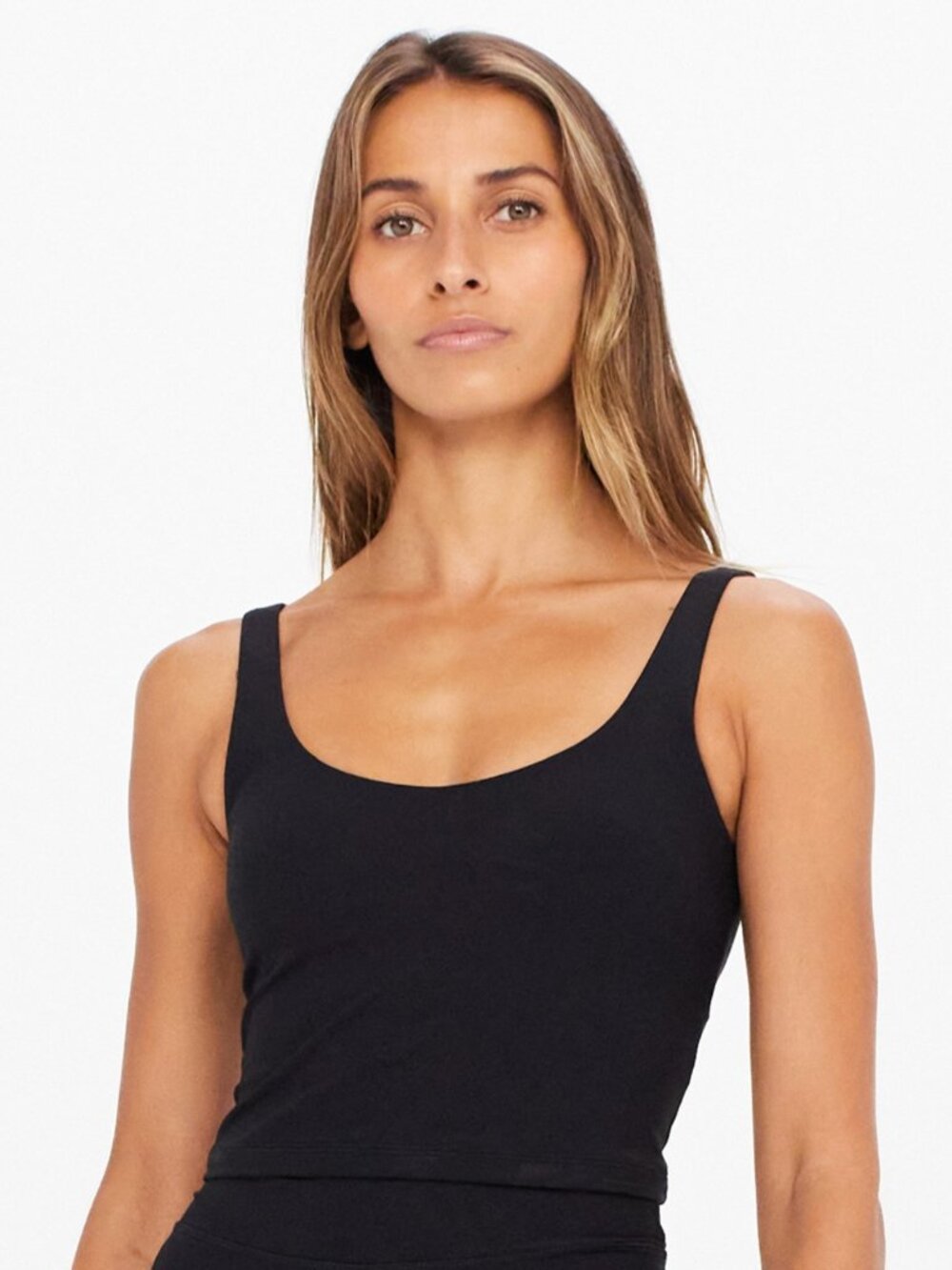 The Upside Peached Tess Crop Top in Black